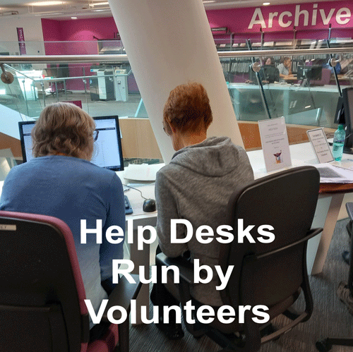 Help desks run by volunteers